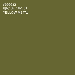 #666633 - Yellow Metal Color Image